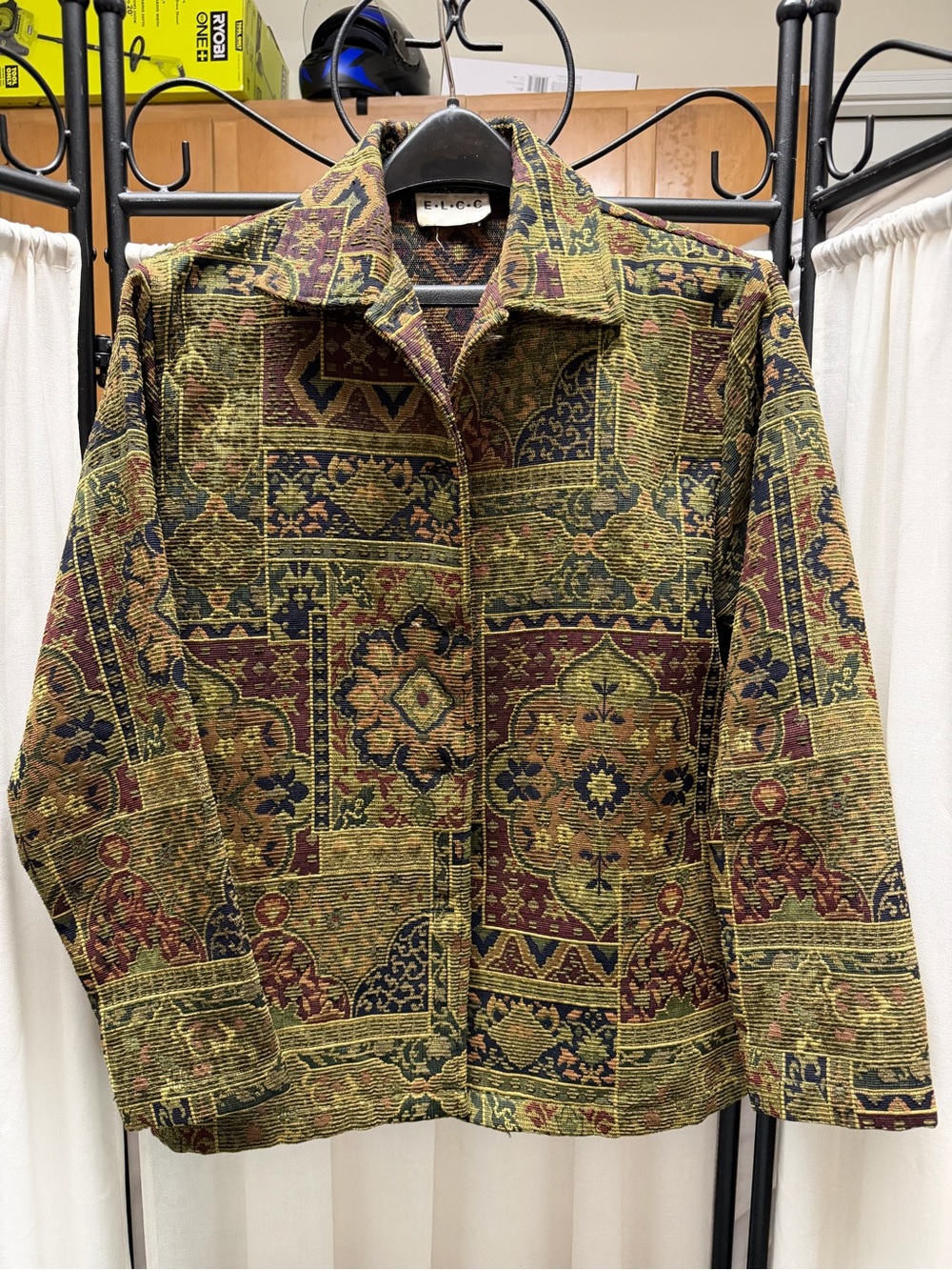 Vintage ELCC Woven Tapestry Jacket